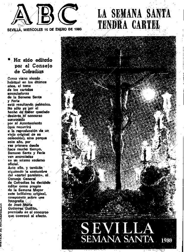 ABC SEVILLA 16-01-1980 página 1