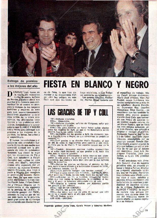BLANCO Y NEGRO MADRID 16-01-1980 página 31