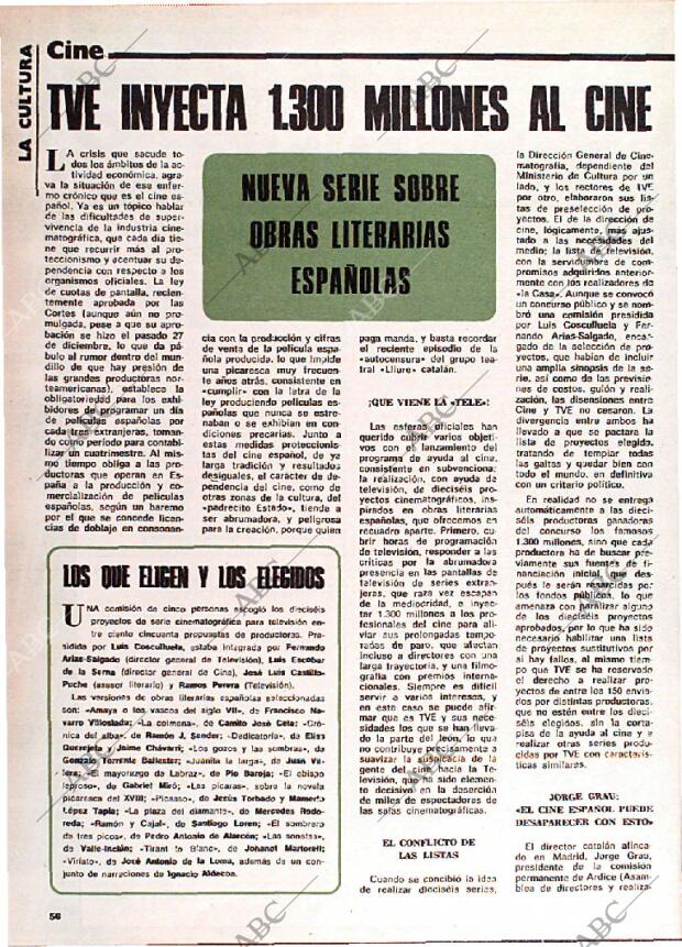 BLANCO Y NEGRO MADRID 16-01-1980 página 56