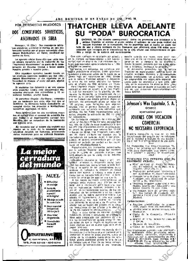 ABC MADRID 20-01-1980 página 34