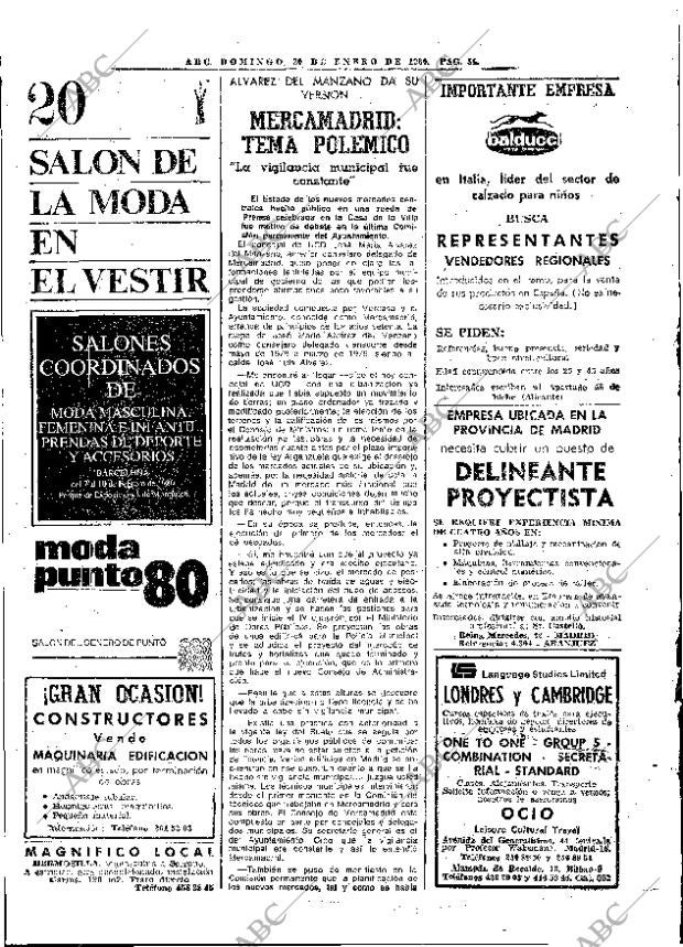 ABC MADRID 20-01-1980 página 50