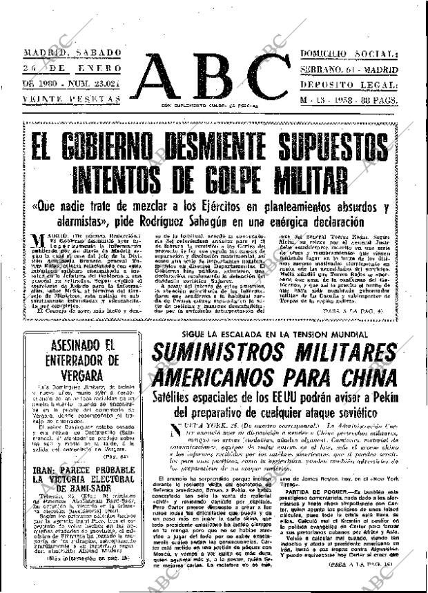 ABC MADRID 26-01-1980 página 13