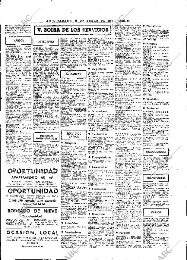 ABC MADRID 26-01-1980 página 68