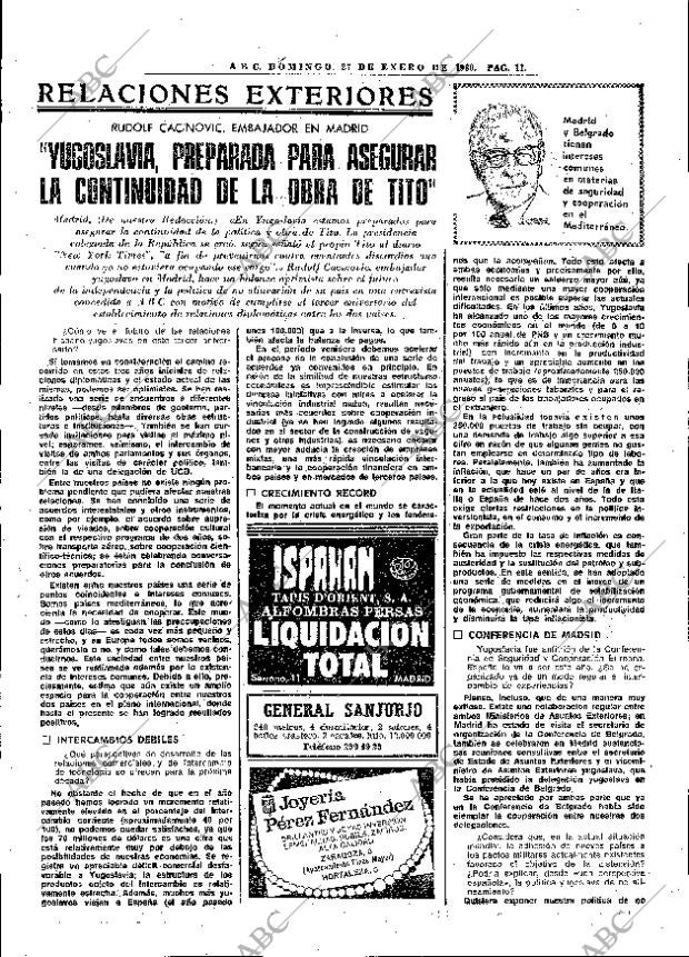 ABC MADRID 27-01-1980 página 27
