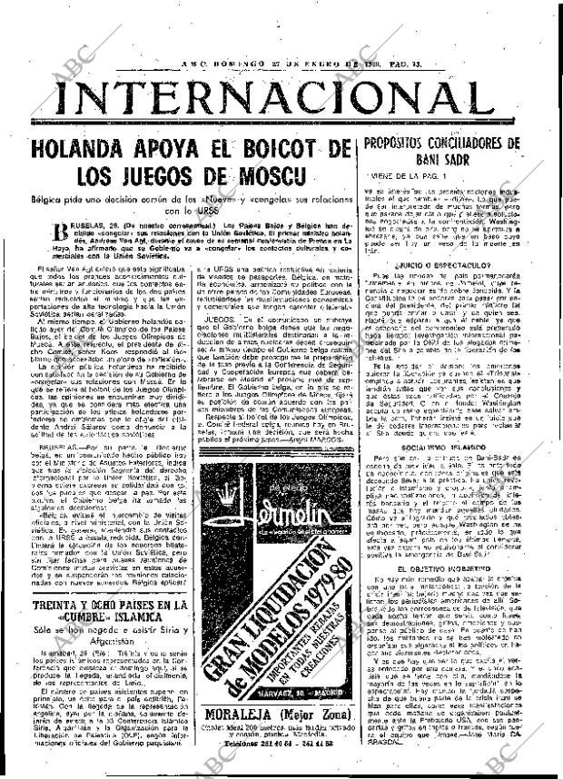 ABC MADRID 27-01-1980 página 29