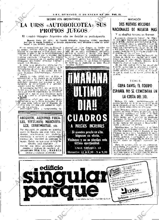 ABC MADRID 27-01-1980 página 67