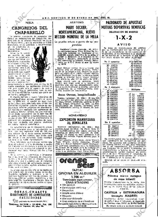 ABC MADRID 27-01-1980 página 68
