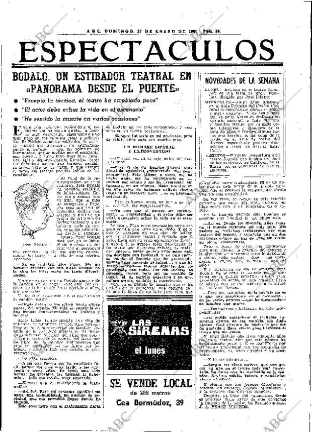 ABC MADRID 27-01-1980 página 70