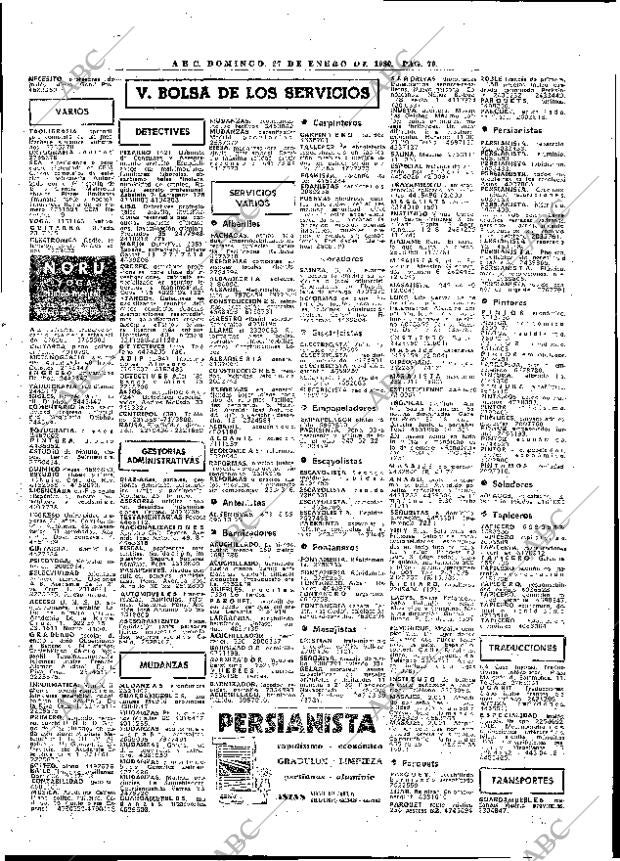 ABC MADRID 27-01-1980 página 86