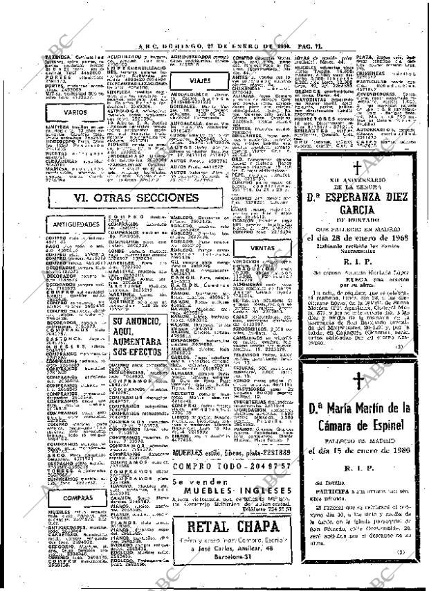 ABC MADRID 27-01-1980 página 87