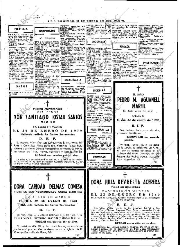 ABC MADRID 27-01-1980 página 88
