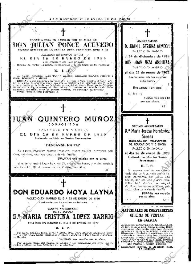 ABC MADRID 27-01-1980 página 92