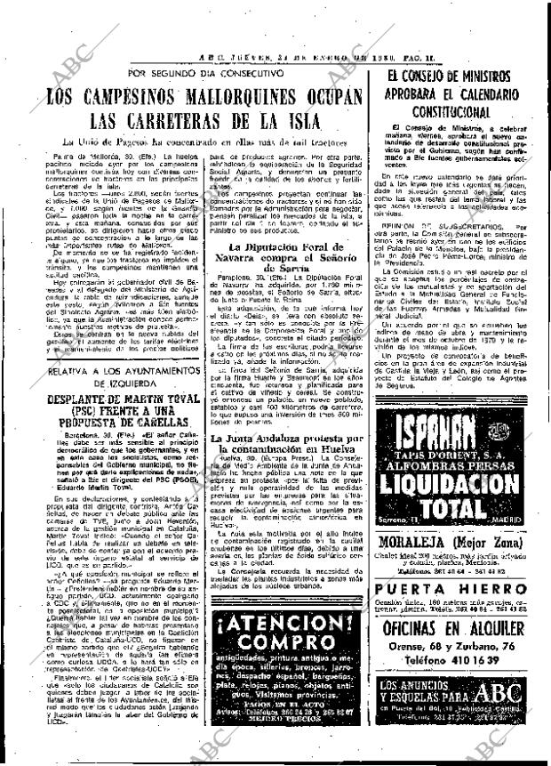 ABC MADRID 31-01-1980 página 19