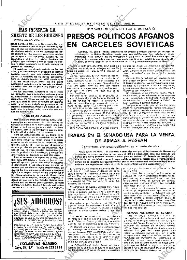 ABC MADRID 31-01-1980 página 22