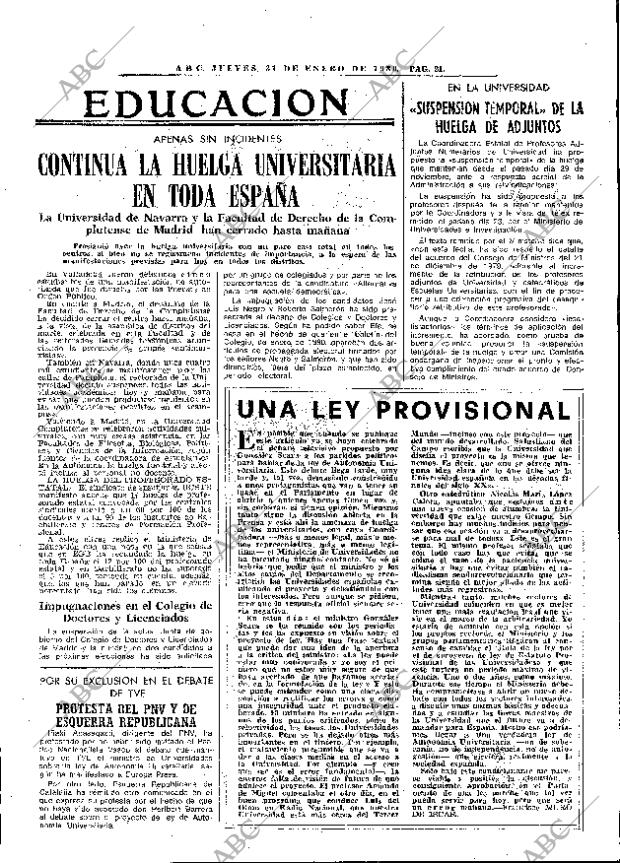 ABC MADRID 31-01-1980 página 29