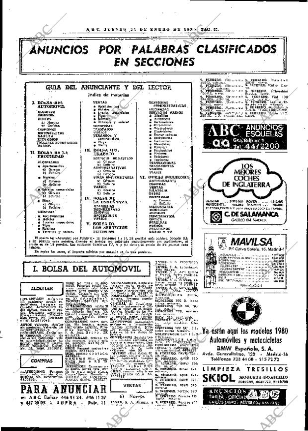 ABC MADRID 31-01-1980 página 70