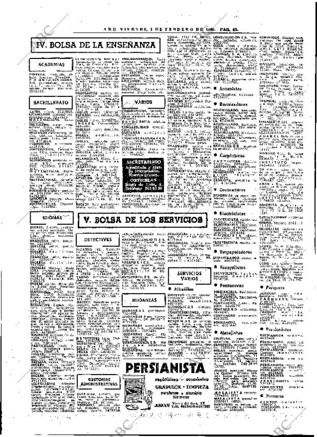 ABC MADRID 01-02-1980 página 75