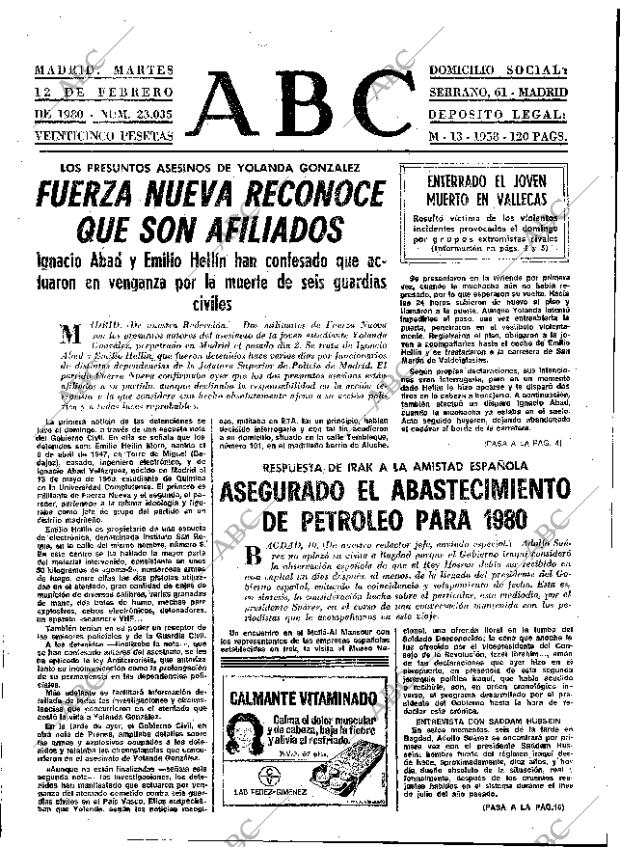 ABC MADRID 12-02-1980 página 13