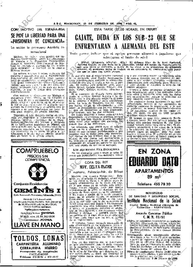 ABC MADRID 13-02-1980 página 52