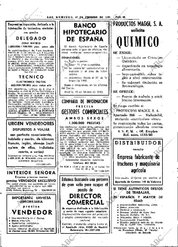 ABC MADRID 17-02-1980 página 58
