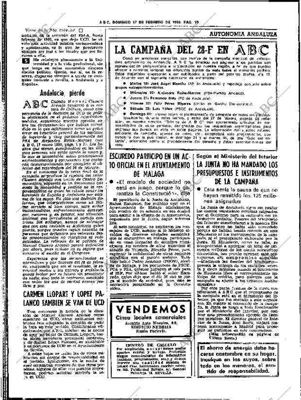 ABC SEVILLA 17-02-1980 página 22