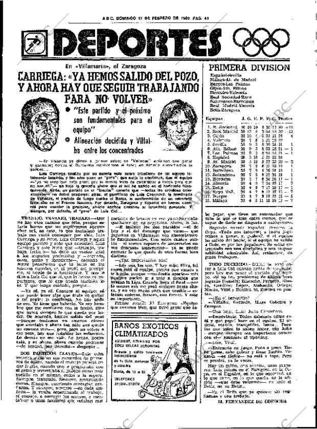 ABC SEVILLA 17-02-1980 página 53