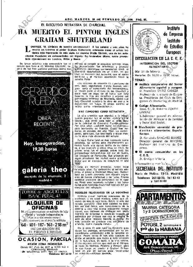 ABC MADRID 19-02-1980 página 39