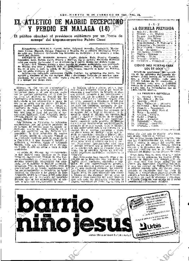 ABC MADRID 19-02-1980 página 63