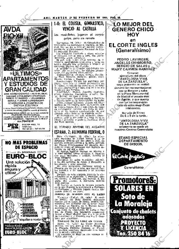 ABC MADRID 19-02-1980 página 66