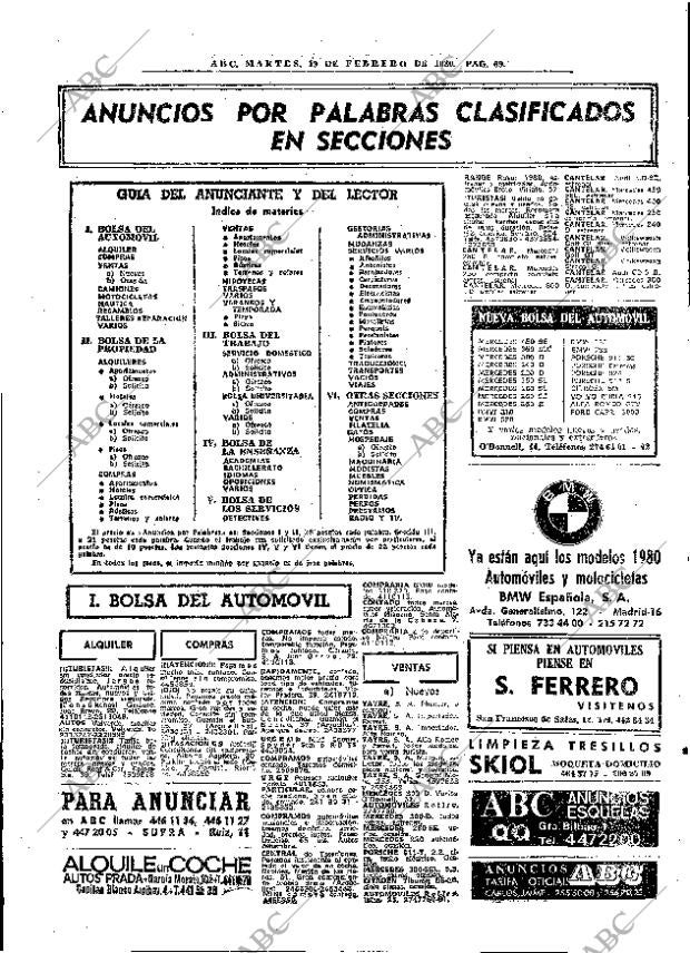 ABC MADRID 19-02-1980 página 81