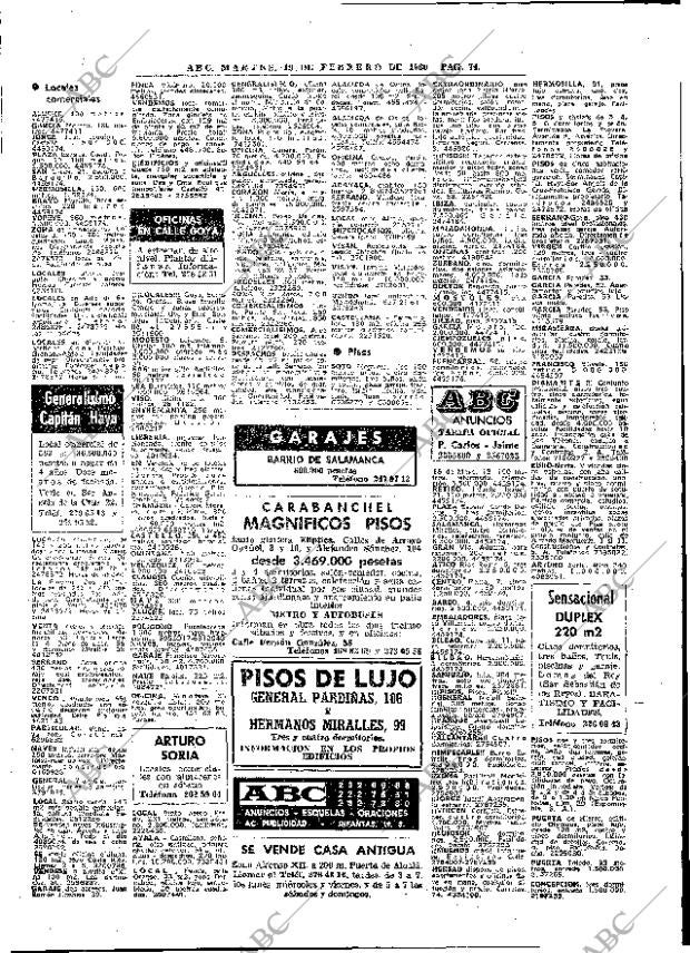 ABC MADRID 19-02-1980 página 86