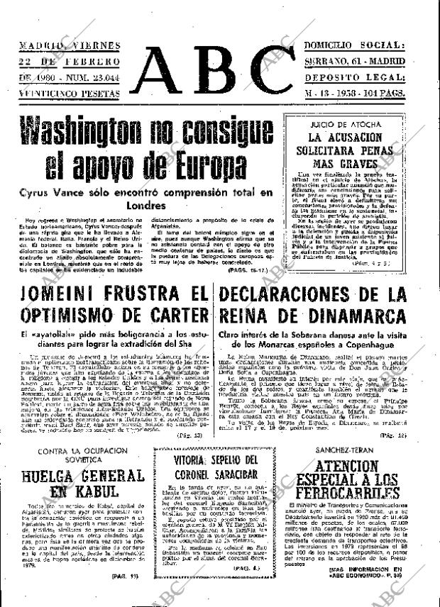 ABC MADRID 22-02-1980 página 13
