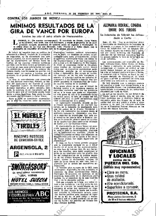 ABC MADRID 22-02-1980 página 29