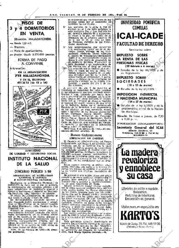 ABC MADRID 22-02-1980 página 56