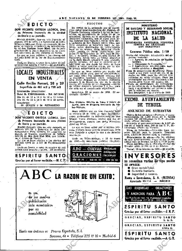 ABC MADRID 22-02-1980 página 89