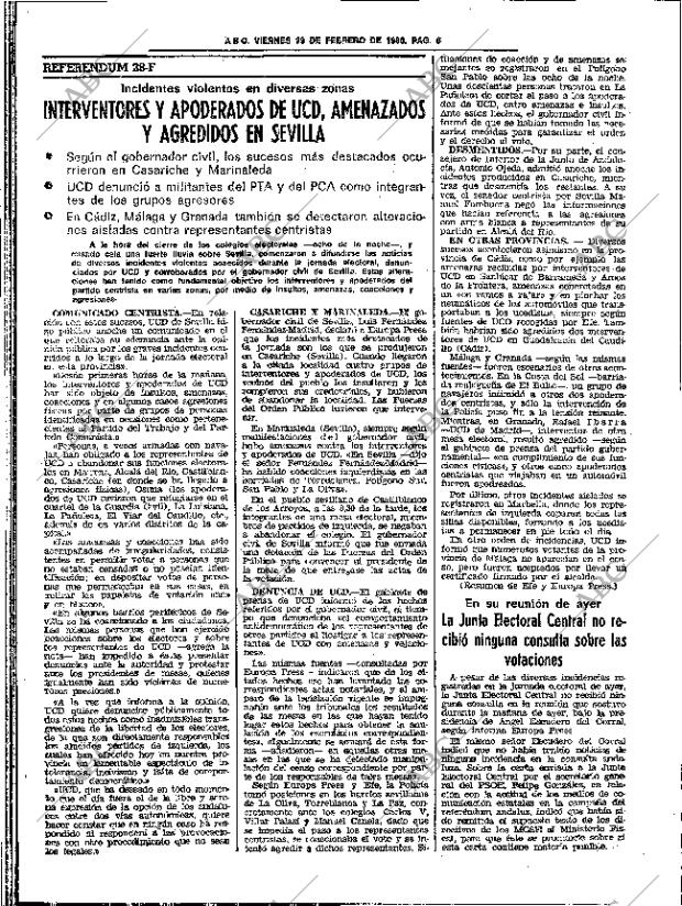 ABC SEVILLA 29-02-1980 página 18