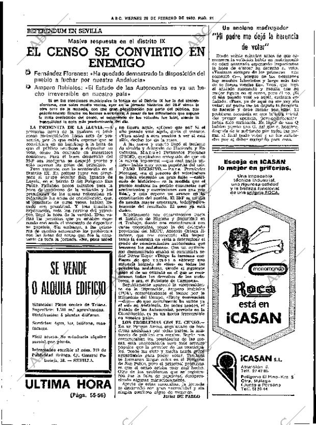 ABC SEVILLA 29-02-1980 página 33