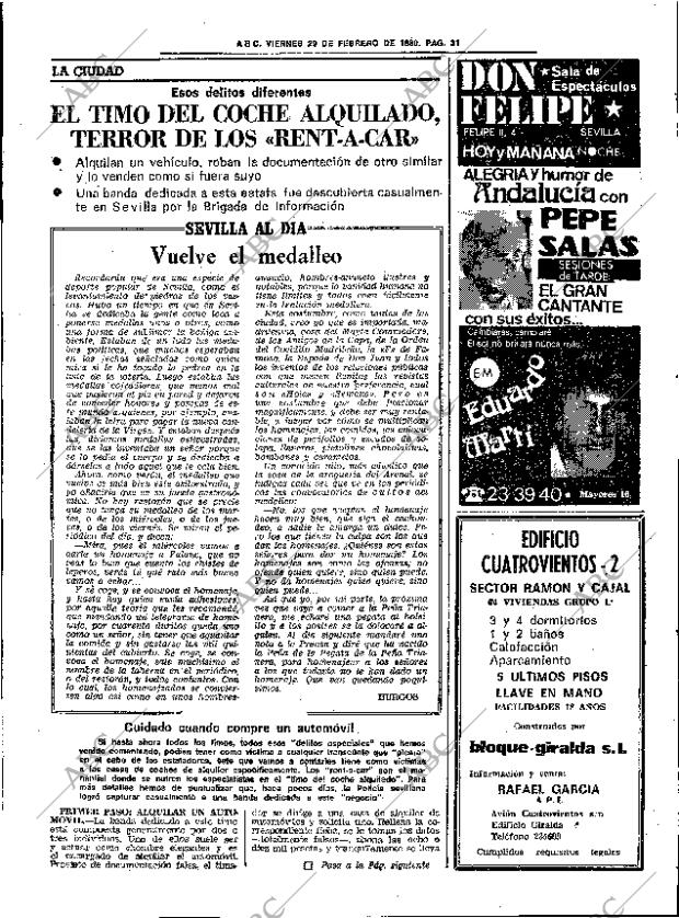 ABC SEVILLA 29-02-1980 página 43