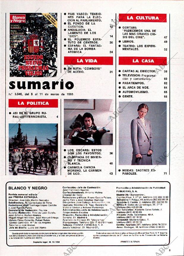 BLANCO Y NEGRO MADRID 05-03-1980 página 3