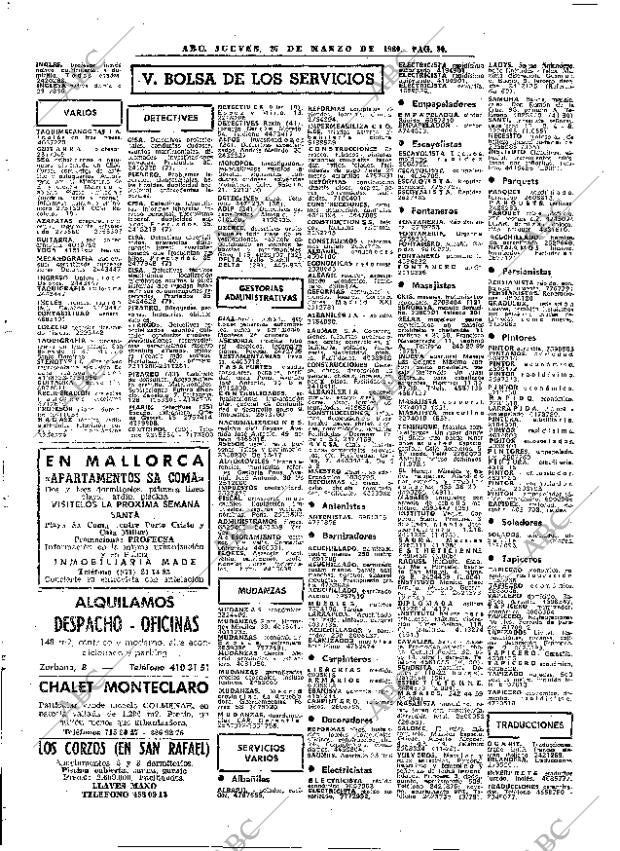 ABC MADRID 27-03-1980 página 88