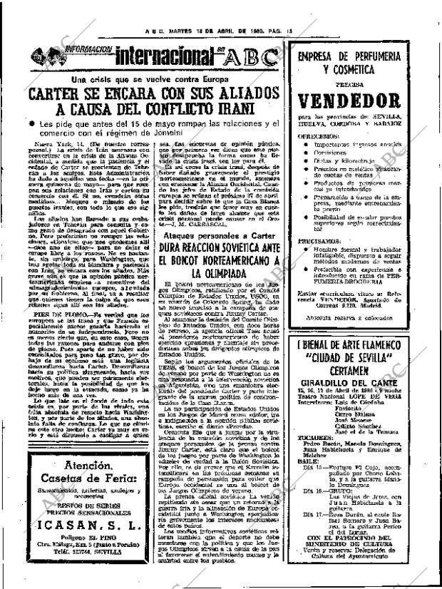 ABC SEVILLA 15-04-1980 página 29