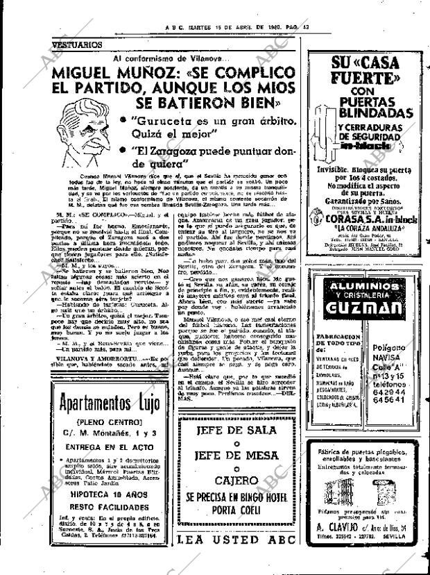 ABC SEVILLA 15-04-1980 página 59