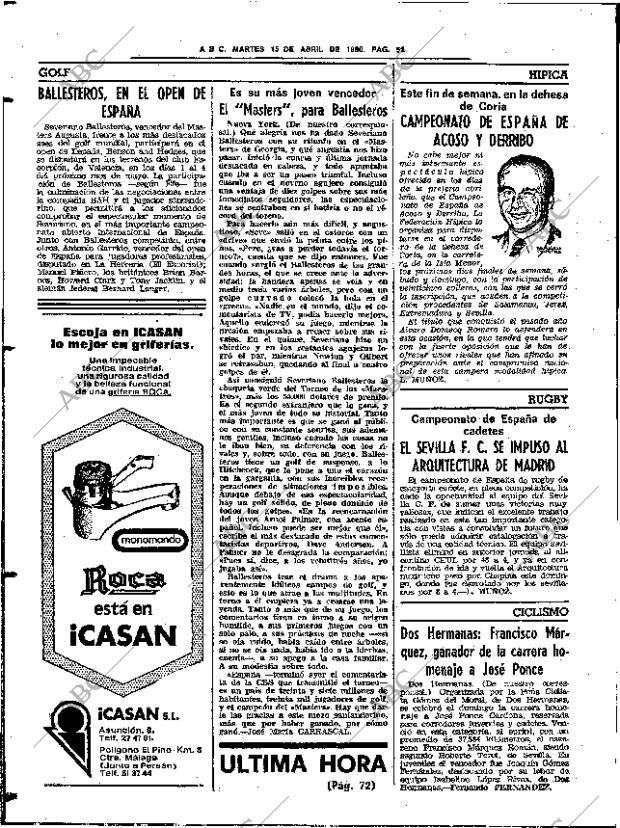 ABC SEVILLA 15-04-1980 página 68