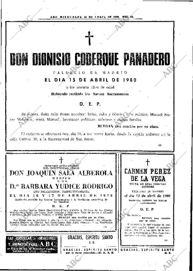ABC MADRID 16-04-1980 página 80