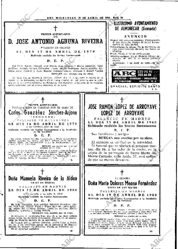 ABC MADRID 16-04-1980 página 82