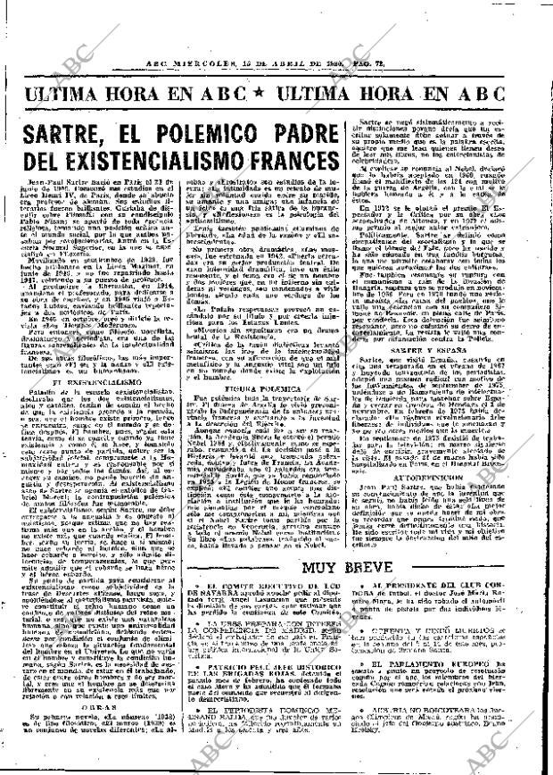 ABC MADRID 16-04-1980 página 84