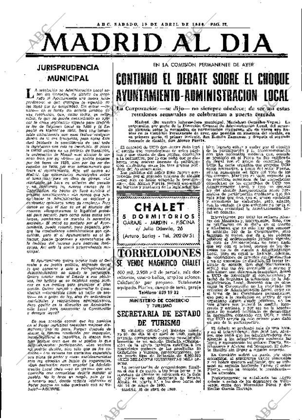 ABC MADRID 19-04-1980 página 39