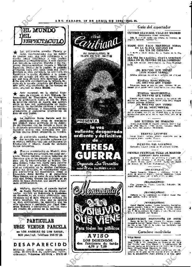 ABC MADRID 19-04-1980 página 63