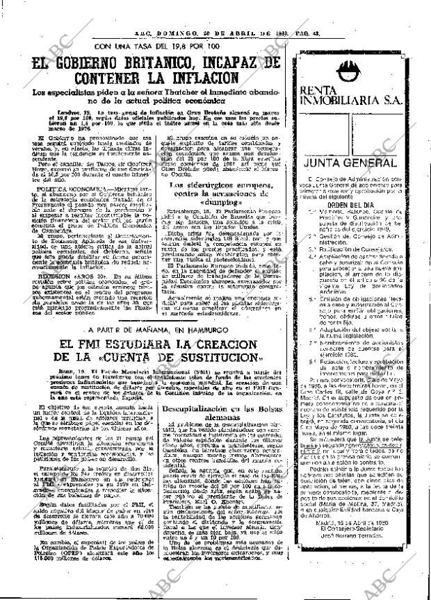 ABC MADRID 20-04-1980 página 59