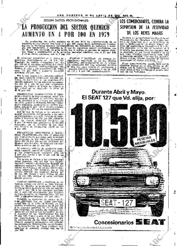 ABC MADRID 20-04-1980 página 61